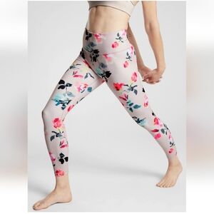 Athleta Painted Flower Elation 7-8 Tight, Orchid Pink SIZE XL  #487673